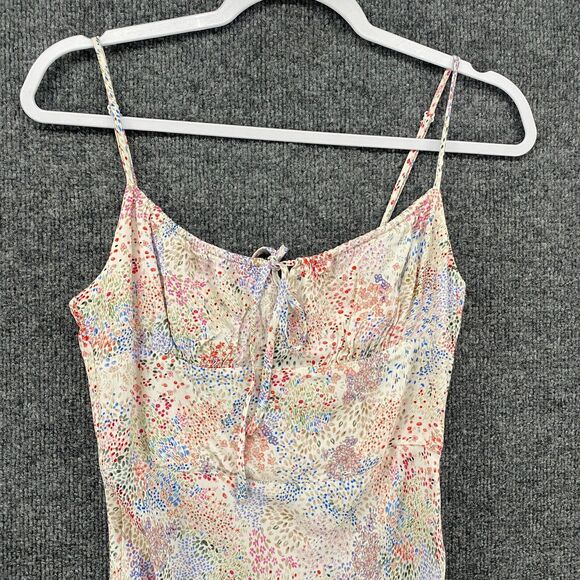 Aritzia Wilfred Dress Womens 6 Colorful Floral Babydoll Fairy Cottage Romantic - Picture 2 of 12
